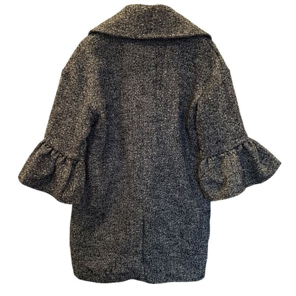 NWT Anthropologie "Femme" Bell Sleeve Wool Blend Peacoat - Women's XS - Picture 2 of 10